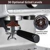 Coffee Machine 20 Bar Pressure, Stainless Steel Espresso Maker Cappuccino, And Macchiato With Milk Frother 2.8l Water Tank, Commercial Espresso Machine Barista Kit, For Latte