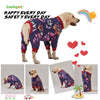 LovinPet Dog Clothing, Navy Berries Print, Large Weimaraner Jammies, Weimaraner Protective Clothing, Lightweight Pullover Dog Pajamas, Full Coverage Weimaraner Pajamas/XL