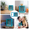Anxiety Bookshelf for Shake Away Your Anxiety - Small Mini Display Shelf With 200Pcs Miniature Books, Funny Gifts for Lovers, Home Room Living Decor (Light Green)