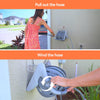 Flora Guard Garden Hose Holder With 1/2 Inch 65Ft Freeze-resistant UV Software, Hose Reels Wall Mount, Removable Hose Reel, 3/4 