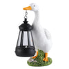 Solar Light Duck Statues, Porch Goose Statue for Front Yard Decor - Outdoor Lawn Ornaments, Garden Ducks and Goose Decorations, Perfect Yard Goose Decor and Duck Decoy for Garden Animals Theme