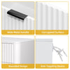 DWVO Fluted 3 Drawer Dresser, 32.5 Wider Modern Dressers Chest of Drawers with Solid Wood Legs, Wood Storage Dresser Organizer for Dorms, Flats, Living Rooms, Hallways, White