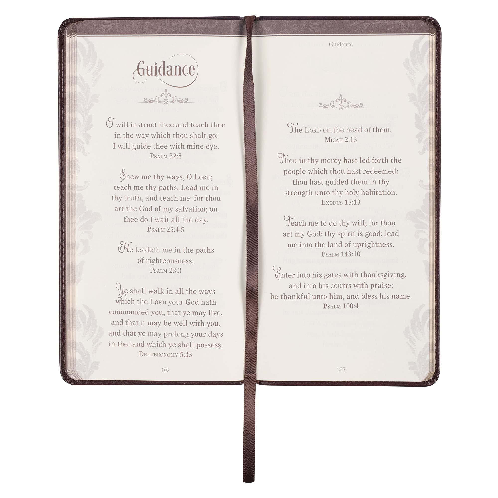Promises to Strengthen Your Faith King James Version - Brown Faux Leather Gift Book