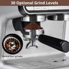 Garvee Espresso Machine With Grinder,Barista Express Espresso Machine, 20 Bar Expresso Coffee Machines with Milk Frother Steam Wand,Cappuccino & Latte Machine for Home,Silver