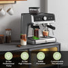Garvee Espresso Coffee Machine with Grinder, 20 Bar Semi-Automatic Espresso Maker with Milk Frother Steamer Wand for Cappuccino, Latte, Macchiato, 2.8 L Water Tank, PID Temperature Control