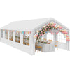 YITAHOME 16x32ft Party Tent Heavy Duty Outdoor Wedding Tent Canopy Event Shelters Upgraded Galvanized Steel Carport with Removable Sidewall Windows for Commercial and Parties, White