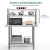 YITAHOME NSF Stainless Steel Table with Overshelves, 30
