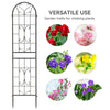 YITAHOME 2 Pack 87x20in Garden Arch Trellises for Supporting Climbing Plants, Roses, Vegetables, Vines, Flowers, Black Metal Garden Trellis for Outdoor Patio
