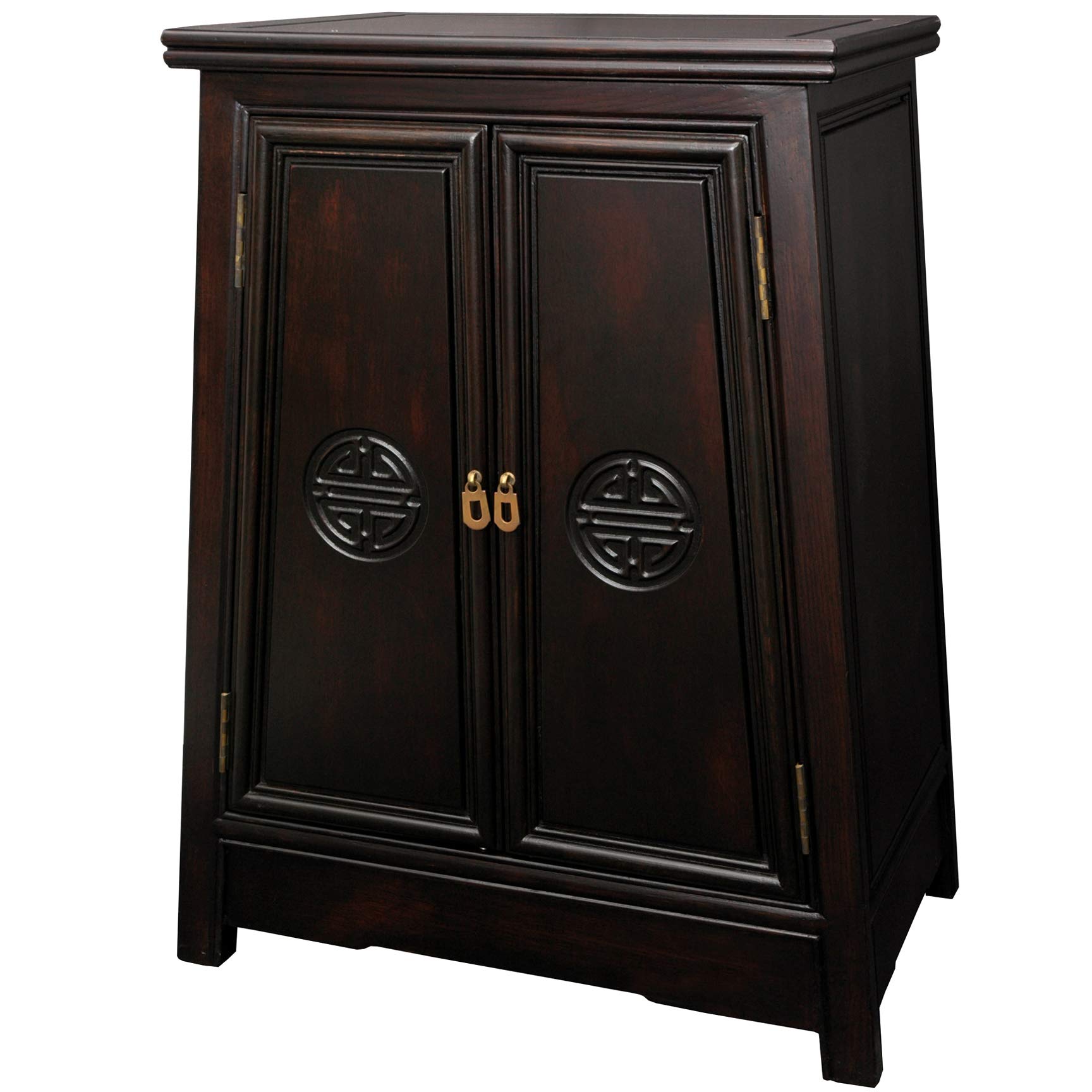 Red Lantern Long Life Cabinet, Dark Rosewood