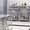 YITAHOME NSF Stainless Steel Table with Overshelves, 30