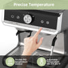 Garvee Espresso Coffee Machine with Grinder, 20 Bar Semi-Automatic Espresso Maker with Milk Frother Steamer Wand for Cappuccino, Latte, Macchiato, 2.8 L Water Tank, PID Temperature Control