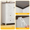 DWVO 4 Drawer Dresser - Farmhouse Chest of Drawers for Bedroom, 37