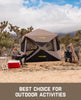 FanttikOutdoor Alpha C4 Ultra Camping Tent 4 Person Pop Up Instant Cabin Setup in 60 Seconds Portable Hub Tent with Rainfly & Windproof for Outdoor Camping & Overlanding, Khaki