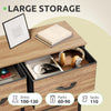GOOBED Dresser with 8 Drawers - Fabric Storage Tower, Organizer Unit for Hallway, Closets - Sturdy Steel Frame, Wooden Top & Easy Pull Fabric Bins