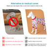 LovinPet Dog Clothes for Medium Dogs Boy - Anti Licking & Anxiety Calming Dog Clothes, Comfy Lightweight Stretchy Fabric, Scarlet Ice Crystals Print, Pitbull Costume for Parties, Red M