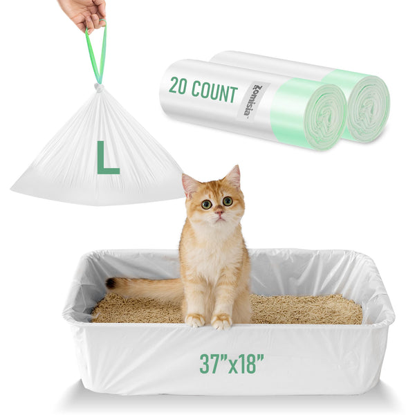 ZOMISIA Cat Litter Box Liners Large - 20 Count 37
