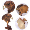 suruim Pure Copper Bald Eagle Statue Luxury Brass Home Decor Gold Sculpture Bird Decorations for The Home, Office, Study Collectible Artwork, Gift for Eagle Lovers (Brass)