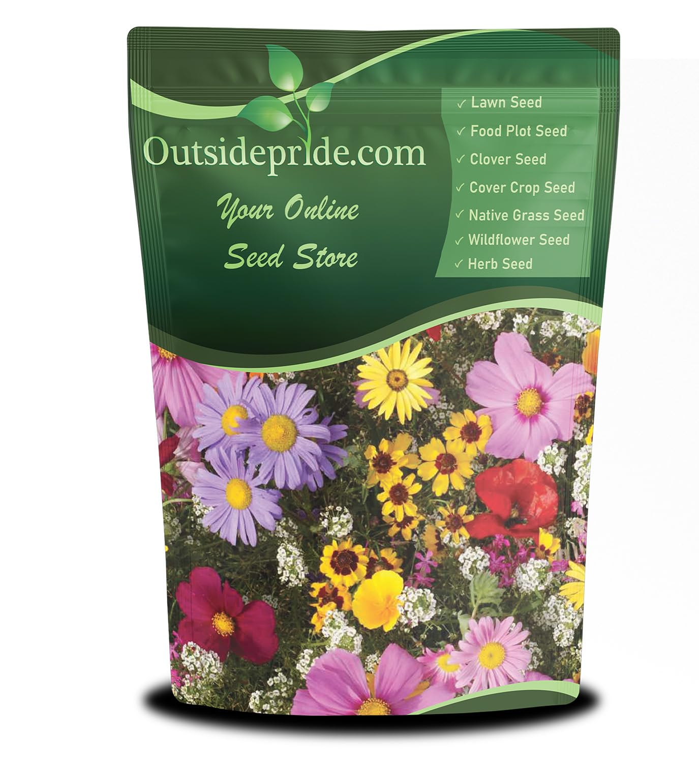 Outsidepride Birds & Butterfly Wild Flower Seed Mix - 1 Lb. Premium Blend of Annual & Perennial Wildflower Seeds for Attracting Songbirds, Hummingbirds, & Butterflies