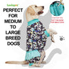 LovinPet Large Giant Dog Pajamas, Post Surgery Recovery Shirt for Large Dogs, Unicorns in Space Black Print, Lightweight Big Dogs Pullover, Full Coverage Breed Dog Jammies, Pet PJ's, L