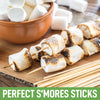 Zulay Kitchen Authentic Bamboo Marshmallow Smores Sticks - 40 Extra Long 30