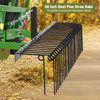 GAOMON 60 Inch Pine Straw Rake, 26 Coil Spring Tines Durable Powder Coated Steel Tow Behind Landscape Rake with 3 Point Hitch Receiver Attachment Fit to Cat0 Cat 1 Tractors for Leaves Grass, Black