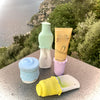 LeakLocks® Toiletry Skins™ Elastic Sleeve for Leak Proofing Travel Container in Luggage. For Standard and Travel Sized Toiletries. Reusable Accessory for Travel Bag Suitcase and Carry-on Luggage