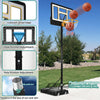 YITAHOME Basketball Hoop Outdoor 10 FT Adjustable, Portable Basketball Goals for Outside, 4.4-10FT Height Adjust, 44in Backboard and 18in Rim