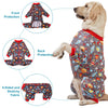 LovinPet Large Dog Pajamas: Large Breed Pitbull/Boxer/Labrador/Doberman, Lightweight Onesie,Space-Travel Grey Print,Post Surgery Shirt,UV Protection,Pet Anxiety Relief,Wound Care BOR Big Dog/Medium