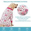 LovinPet Doberman type Dog Onesies, Pet Anxiety Relief, Anti Licking, Post surgery recovery clothe, Lightweight stretch fabric, Jungle Dreams Fuchsia Print, Large Dog Jammies,Large Breed Pet Pj's /3XL