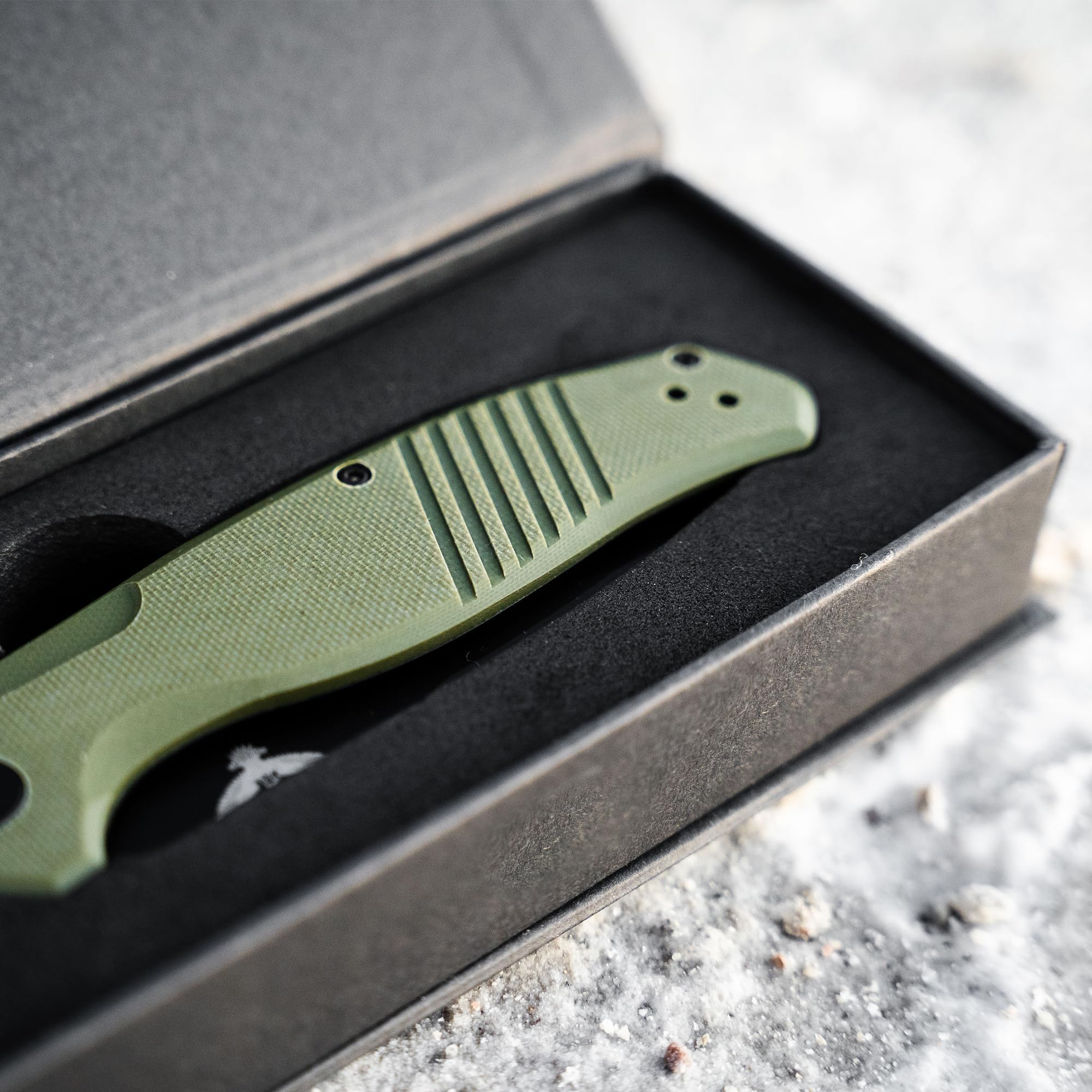 FOUNDING FORGERS D2 Pocket Knife For Men | Tactical EDC Knife With Case 3.75" D2 Knife Steel Flipper Mens Work Pocket Knife Pocket Knives & Folding Knives EDC For Men
