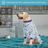 LovinPet Large Dog Pajamas PJS, Wound Care/Post Surgical Recovery Shirt for Big Dogs, Lightweight Stretchy Pullover Dog Onesie, Stop Shedding for Dogs, Magical Unicorn Rainbow Print, Pet PJ's, 2XL