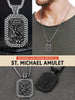 FaithHeart St. Michael Medal Necklace Catholic Dog Tag Pendant Masculine Protective Jewelry High Polished Tarnish Resistant