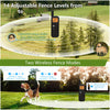 Htcuto Wireless Dog Fence System for 2 Dogs 856 Acre Electric Fences for Dogs Training Collar with Remote Shock Ultrasonic Trainer Waterproof Portable Outdoor Pet Containment System with 2 Collars