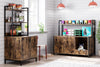 Litter Box Enclosure, Cat Litter Box Furniture with Removable Divider, Large Hidden Litter Box Furniture, Wooden Cat House, End Side Table, Rustic Brown