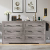 DWVO Farmhouse 6 Drawer Dresser for Bedroom, 59
