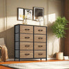 GOOBED Dresser with 8 Drawers - Fabric Storage Tower, Organizer Unit for Hallway, Closets - Sturdy Steel Frame, Wooden Top & Easy Pull Fabric Bins