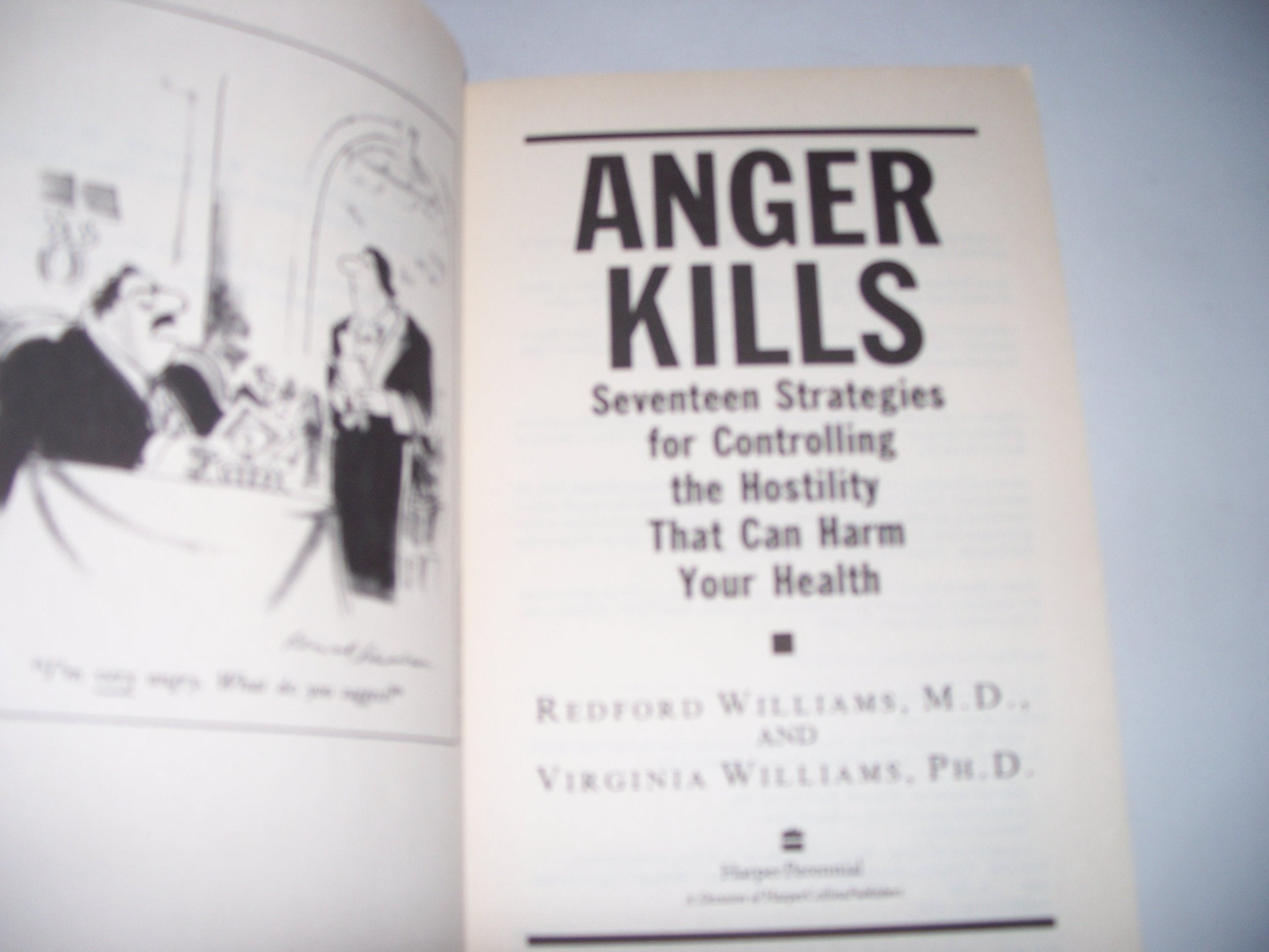 Anger Kills: Seventeen Strategies for Controlling the Hostility That Can Harm Your Health