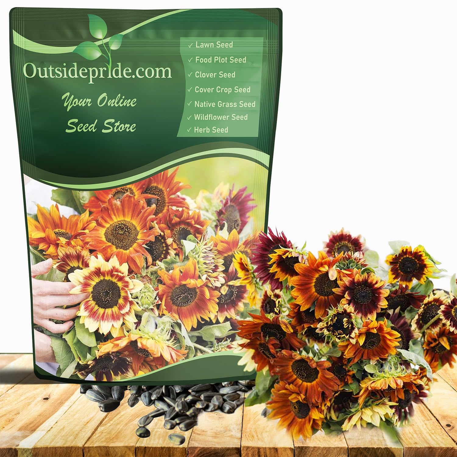 Outsidepride Autumn Beauty Sunflower Seeds for Planting - 1 Lb. Annual, Easy to Grow Flower Seeds w/Vibrant, Abundant Blooms for Cut Flower Arrangements & Pollinator & Vegetable Gardens