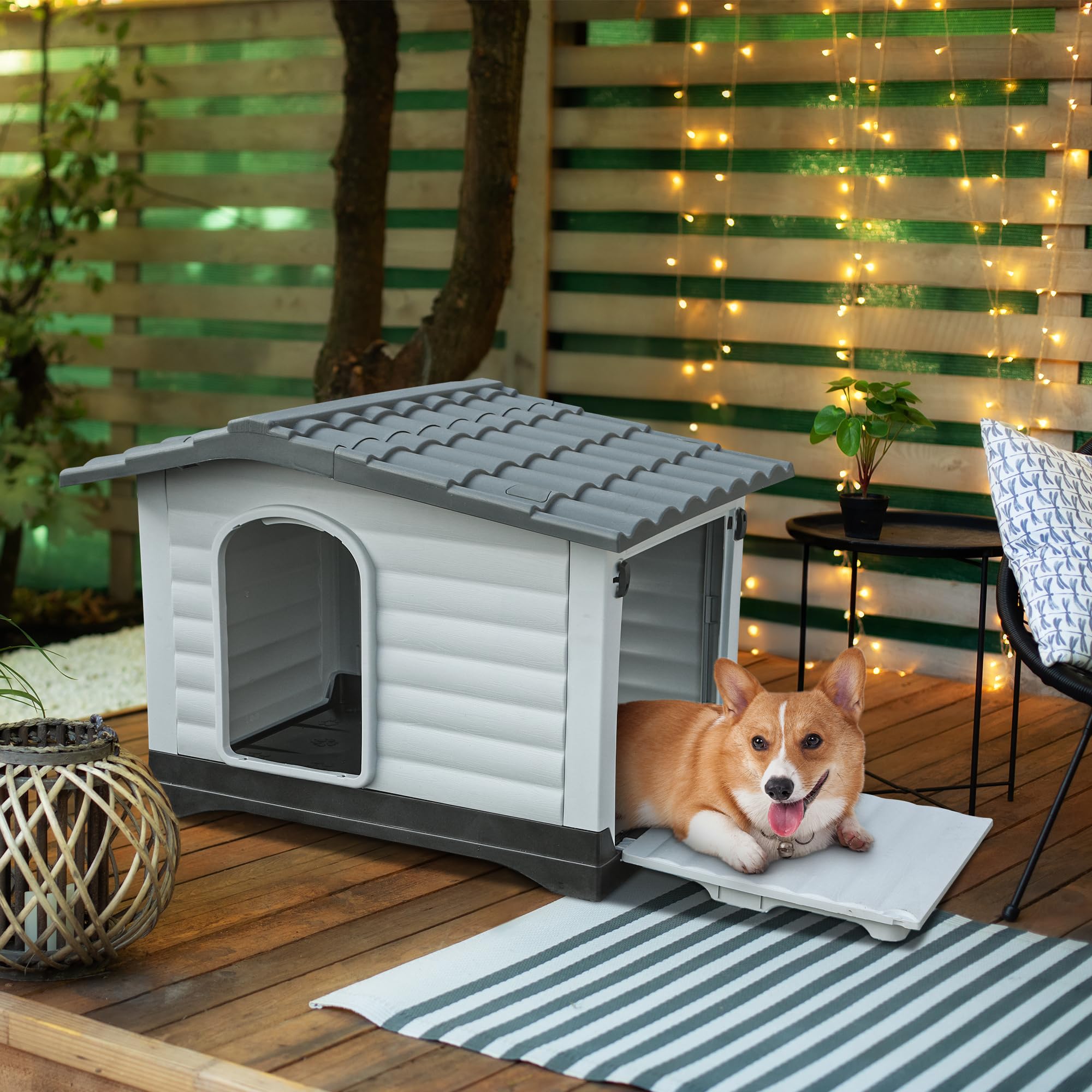 YITAHOME Large Double Door Dog House