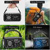TFTDOUP Emergency Radio Hand Crank Solar, AM/FM/SW NOAA Weather Radio Built-in Flashlight, Reading Light,SOS, Compact & Portable for Camping/Emergencies