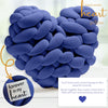 Boxzie Sympathy Gifts, Condolence Gift Box, Bereavement Basket, Sorry for Your Loss Care Package, Thinking of You Grief Boxes for Women, Men, Friend – Condolences Navy Pillow (Modern, Blue, 1)
