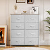 DWVO Dresser for Bedroom, Fabric Tower with 8 Drawers, Black Dresser & Chest of Drawers for Closet, Living Room