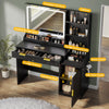 DWVO Fluted Makeup Vanity Desk with Large 27