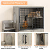 IDEALHOUSE Modern Cat Litter Box Enclosure with Platform, Double Layer Hidden Litter Box, Indoor Washroom, Villa Cat House with Ladder, 33.5
