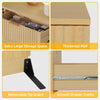 DWVO Fluted 6 Drawer Dressers, 47.5
