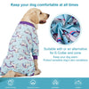 LovinPet Large Dog Pajamas PJS, Wound Care/Post Surgical Recovery Shirt for Big Dogs, Lightweight Stretchy Pullover Dog Onesie, Stop Shedding for Dogs, Magical Unicorn Rainbow Print, Pet PJ's, 2XL