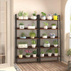 GarveeHome 5 Tier Bookshelf, Narrow Home Office Book Shelf Display Rack, Rustic Brown Storage Organizer with Open Shelves, 67