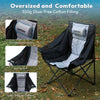 Swonder Oversized Moon Camping Chair with Innovative 2-in-1 Removable Seat Cushion for All Seasons, Heavy-Duty Fully Padded Folding Outdoor Chair with Headrest and Carry Bag