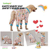 LovinPet Large Dog Pajamas Onesie, Magic Rainbow Shine Pink Print, Lightweight Stretchy Knit Pullover Large Puppy Pajamas, Pjs for Pitbulls, Stop Shedding for Dogs, Pet PJ's, M