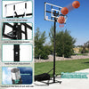 YITAHOME Basketball Hoop Outdoor, Portable Basketball Hoops & Goals, 4.5-10 FT Adjustable Basketball Hoop Outdoor with 44in Reinforced Iron Frame Backboard